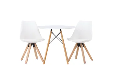 Danburi Matgrupp  60 cm Rund med 2 Zeno stolar