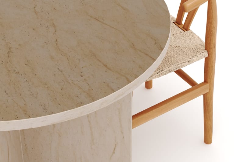 Dano Matbord 180 cm med 4 Dastoori Matstolar - Travertin / Natur - Möbler - Matplats - Matgrupp & matbord med stolar