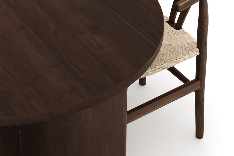 Dano Matbord 180 cm med 4 Dastoori Matstolar - Valnöt - Möbler - Matplats - Matgrupp & matbord med stolar