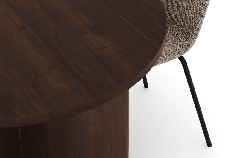 Dano Matbord 180 cm  med 4 Katy Matstolar - Valnöt / Greige - Möbler - Matplats - Matgrupp & matbord med stolar