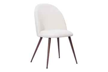 Dano Matbord 180 cm med 4 Nibe Plus Matstolar - Vit/Brun - Möbler - Matplats - Matgrupp & matbord med stolar