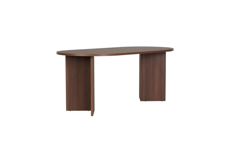 Dano Matbord 180 cm med 4 Nibe Plus Matstolar - Vit/Brun - Möbler - Matplats - Matgrupp & matbord med stolar