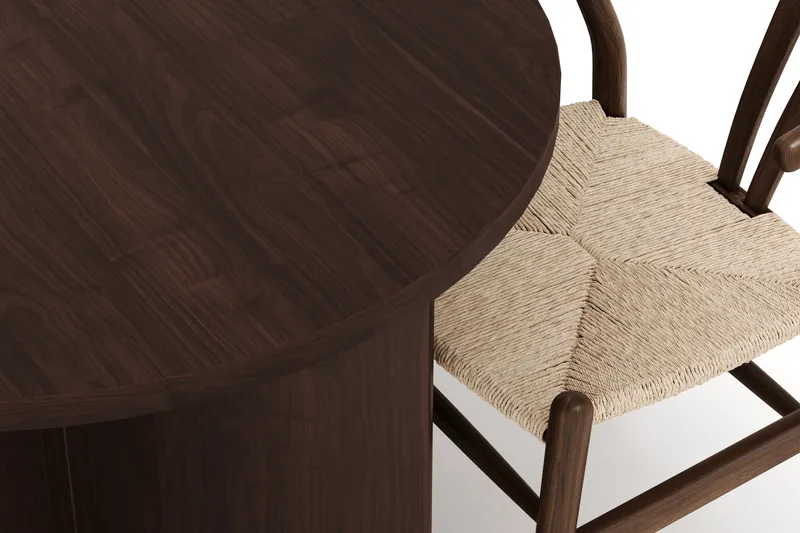 Dano Matbord 180 cm med 6 Dastoori Matstolar - Valnöt - Möbler - Matplats - Matgrupp & matbord med stolar