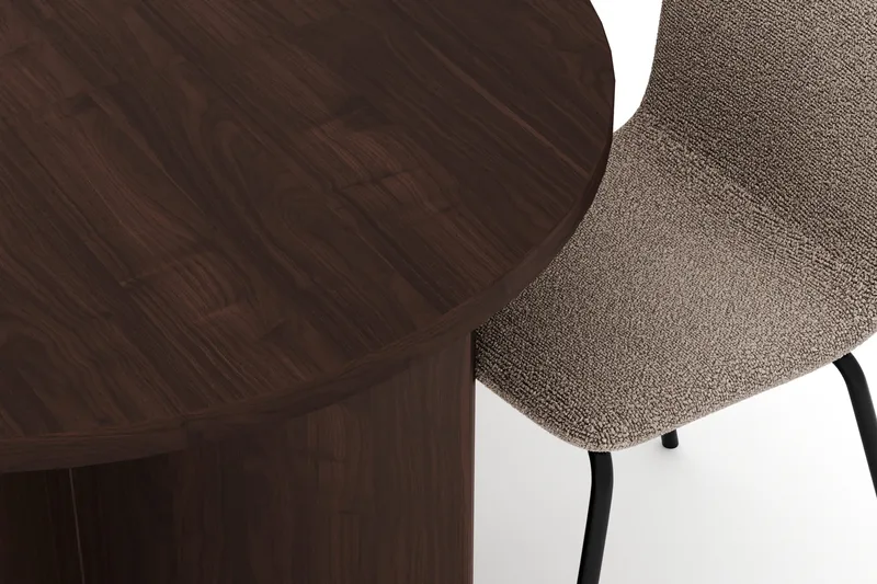 Dano Matbord 180 cm  med 6 Katy Matstolar - Valnöt / Greige - Möbler - Matplats - Matgrupp & matbord med stolar