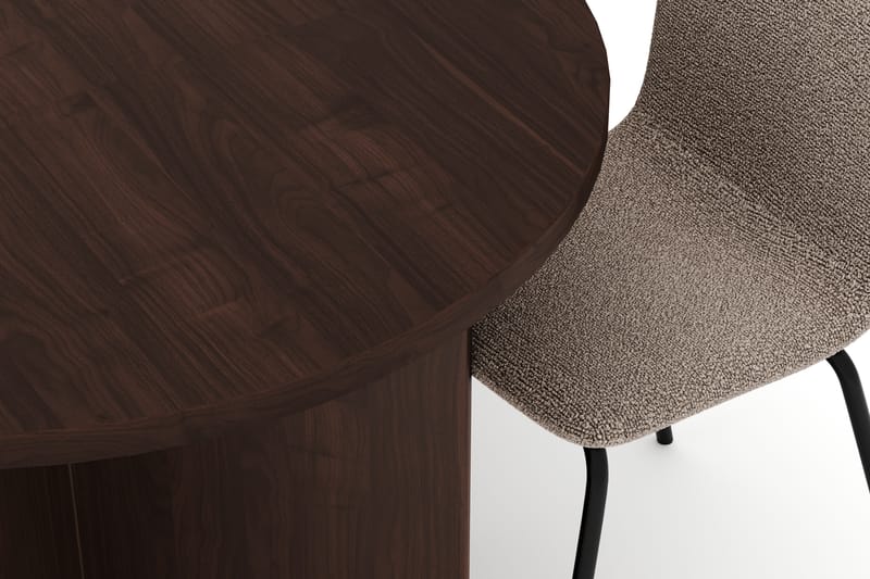 Dano Matbord 180 cm med 6 Katy Matstolar - Valnöt / Greige - Möbler - Matplats - Matgrupp & matbord med stolar