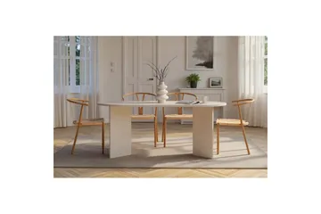 Dano Matbord 180 cm Oval - Natur/Vit - Möbler - Matplats - Matbord & köksbord
