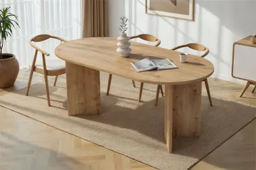 Dano Matbord 180 cm Oval - Safir Ek - Möbler - Matplats - Matbord & köksbord