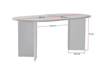 Dano Matbord 180 cm Oval - Safir Ek - Möbler - Matplats - Matbord & köksbord