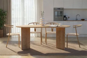 Dano Matbord 180 cm Oval - Safir Ek - Möbler - Matplats - Matbord & köksbord
