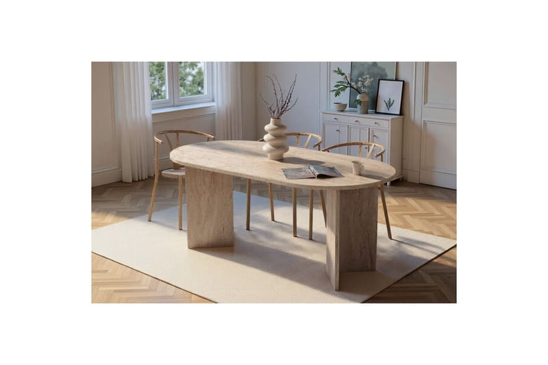Dano Matbord 180 cm Oval - Taupe - Möbler - Matplats - Matbord & köksbord