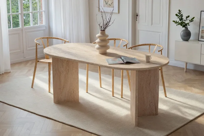 Dano Matbord 180 cm Oval - Taupe - Möbler - Matplats - Matbord & köksbord