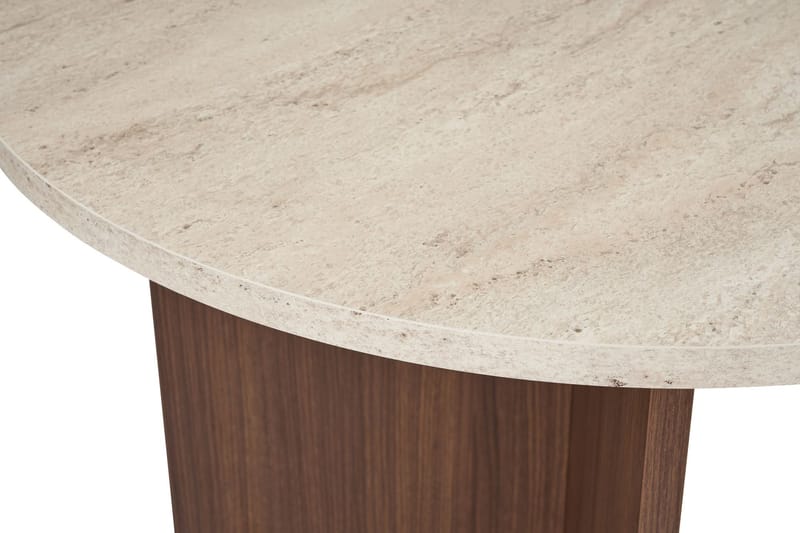Dano Matbord 180 cm Oval - Travertin och valnöt - Möbler - Matplats - Matbord & köksbord