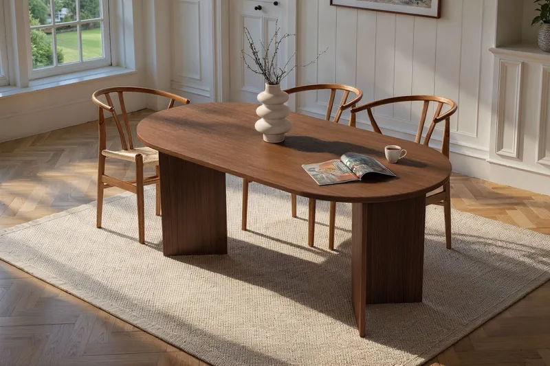 Dano Matbord 180 cm Oval - Valnöt - Möbler - Matplats - Matbord & köksbord