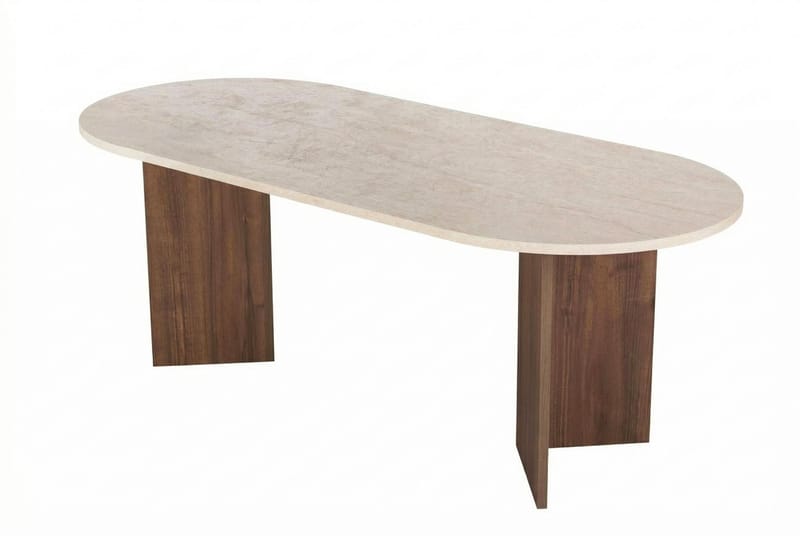 Dano Matbord 200x75x90 cm - Travertine Walnut - Möbler - Matplats - Matbord & köksbord
