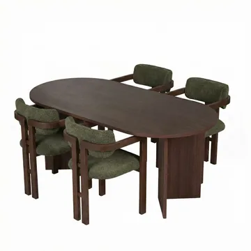 Dano Matbord- och stolset 180x75x90 cm 5 delar