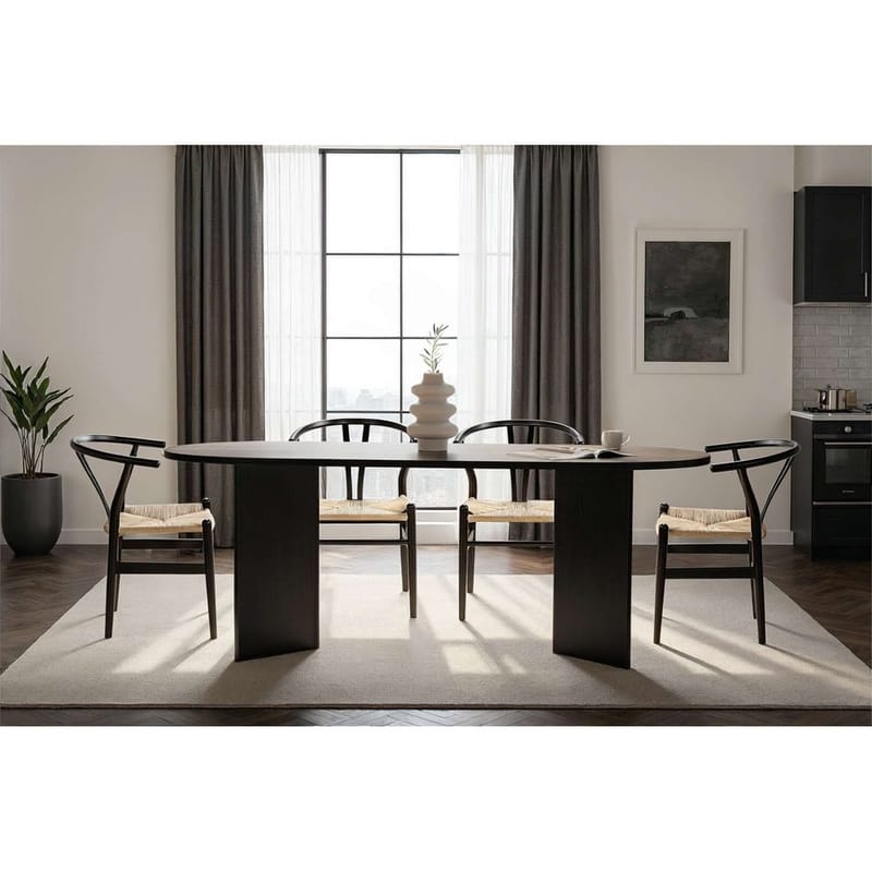 Dano Matbord Oval 200 cm - Svart - Möbler - Matplats - Matbord & köksbord