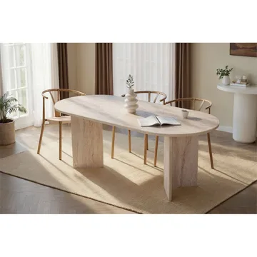 Dano Matbord Oval 200 cm - Taupe - Möbler - Matplats - Matbord & köksbord