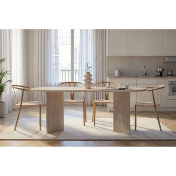Dano Matbord Oval 200 cm - Taupe - Möbler - Matplats - Matbord & köksbord