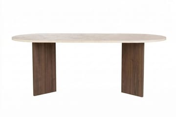 Dano Matbord Oval 200 cm - Travertine Walnut - Möbler - Matplats - Matbord & köksbord