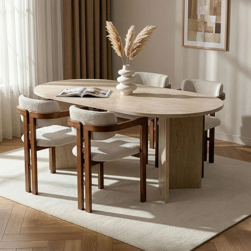 Dano Matgrupp 180 cm med 4 stolar - Möbler - Matplats - Matgrupp & matbord med stolar