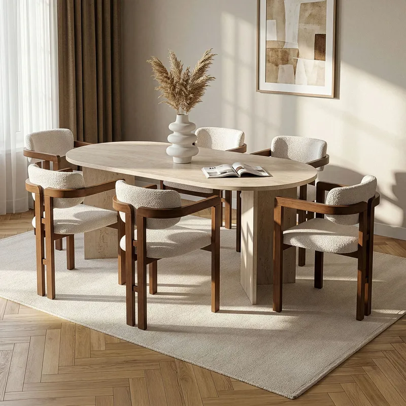 Dano Matgrupp 180 cm med 6 stolar - Möbler - Matplats - Matgrupp & matbord med stolar