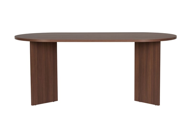 Dano Ovalt Matbord 180x90 cm med Trä- och Valnötsutseende - Brun - Möbler - Matplats - Matbord & köksbord