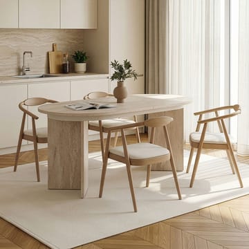 Dano Utdragbart Matbord 160-200 cm Oval - Travertin - Möbler - Matplats - Matbord & köksbord