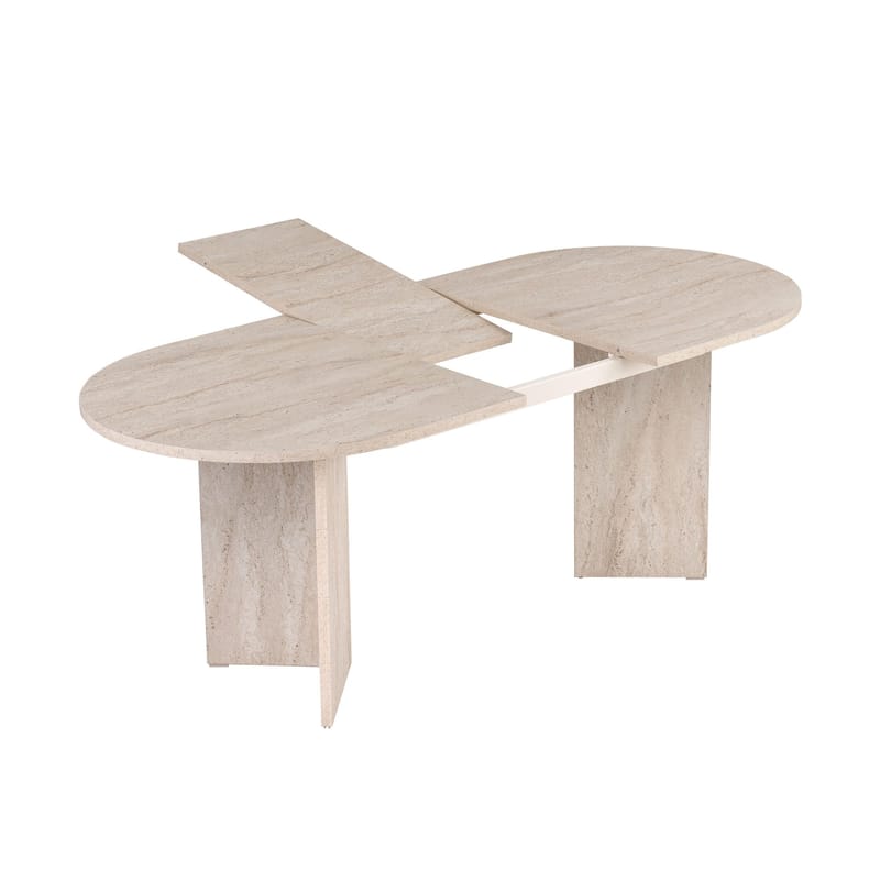 Dano Utdragbart Matbord 160 cm Oval - Travertin - Möbler - Matplats - Matbord & köksbord