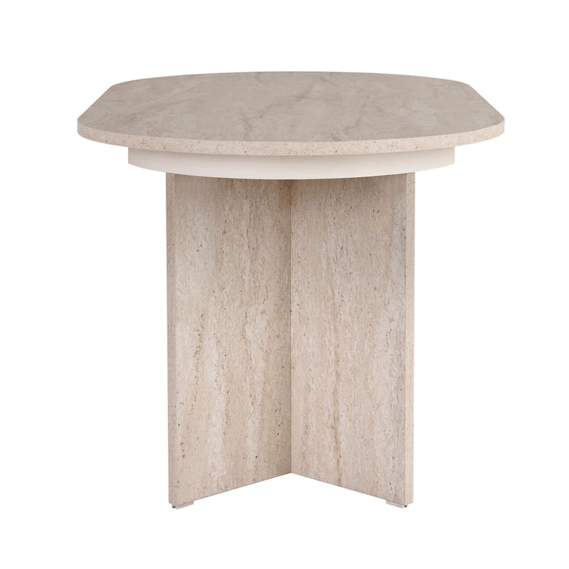 Dano Utdragbart Matbord 160 cm Oval - Travertin - Möbler - Matplats - Matbord & köksbord