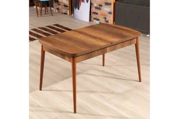 Darnel Utdragbart Rektangulärt Matbord 132 cm med Trä- och Valnötsutseende - Brun - Möbler - Matplats - Matbord & köksbord