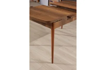 Darnel Utdragbart Rektangulärt Matbord 132 cm med Trä- och Valnötsutseende - Brun - Möbler - Matplats - Matbord & köksbord