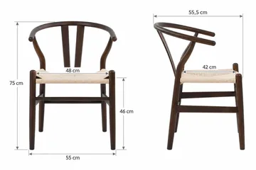 Dastoori Matstol med Armstöd - Rökt ek - Möbler - Matplats - Matstol & köksstol