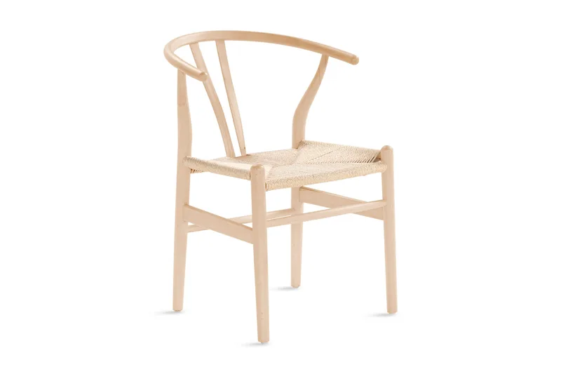 Dastoori Matstol med Armstöd, Vitlaserad / Ek / Trä / Natur