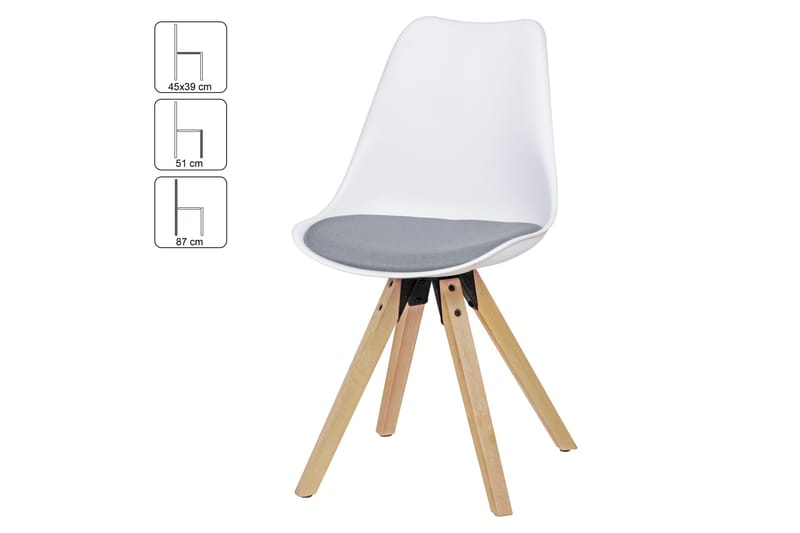 Dedhia Matstol - Vit - Möbler - Matplats - Matstol & köksstol