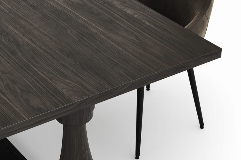 Dijon Matgrupp 200x100cm med 4 Alsarp Matstolar - Brun - Möbler - Matplats - Matgrupp & matbord med stolar