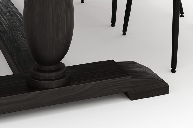 Dijon Matgrupp 200x100cm med 4 Alsarp Matstolar - Brun - Möbler - Matplats - Matgrupp & matbord med stolar