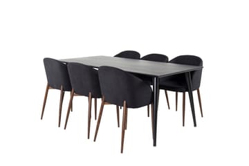 Dipp Matbord 180 cm med 6 Arch Matstol - Möbler - Matplats - Matgrupp & matbord med stolar