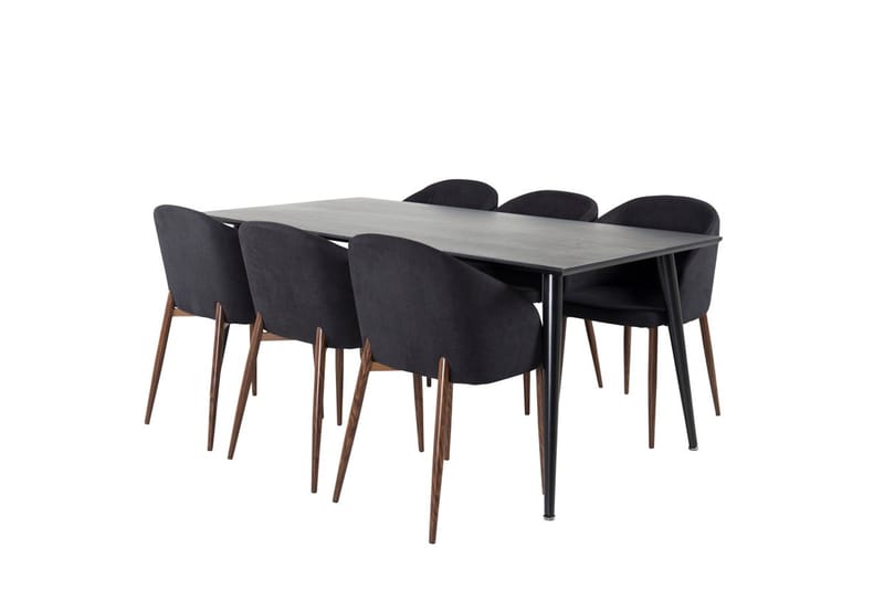 Dipp Matbord 180 cm med 6 Arch Matstol - Möbler - Matplats - Matgrupp & matbord med stolar