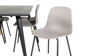 Dipp Matbord 180 cm med 6 Arctic Matstol - Möbler - Matplats - Matgrupp & matbord med stolar
