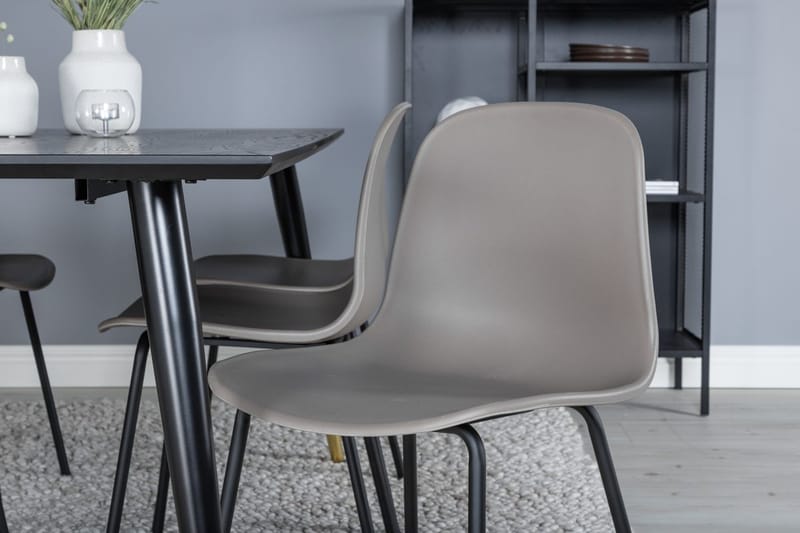 Dipp Matbord 180 cm med 6 Arctic Matstol - Möbler - Matplats - Matgrupp & matbord med stolar