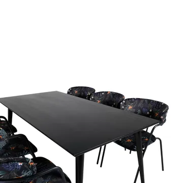 Dipp Matbord 180 cm med 6 Arrow Fåtölj - Möbler - Matplats - Matgrupp & matbord med stolar