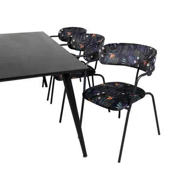 Dipp Matbord 180 cm med 6 Arrow Fåtölj - Möbler - Matplats - Matgrupp & matbord med stolar