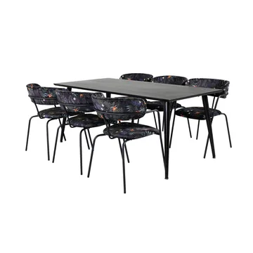 Dipp Matbord 180 cm med 6 Arrow Fåtölj - Möbler - Matplats - Matgrupp & matbord med stolar