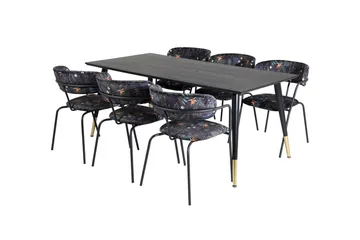 Dipp Matbord 180 cm med 6 Arrow Fåtölj - Möbler - Matplats - Matgrupp & matbord med stolar
