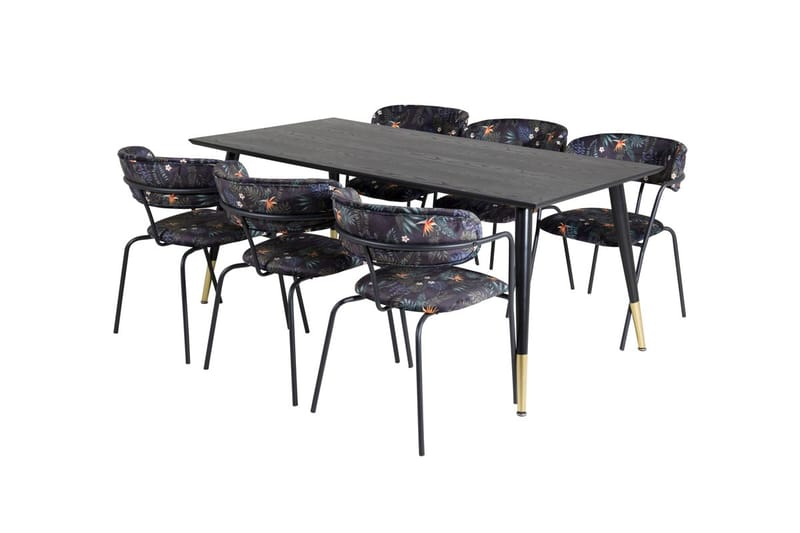 Dipp Matbord 180 cm med 6 Arrow Fåtölj - Möbler - Matplats - Matgrupp & matbord med stolar