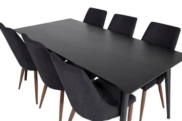 Dipp Matbord 180 cm med 6 Leone Matstol - Möbler - Matplats - Matgrupp & matbord med stolar