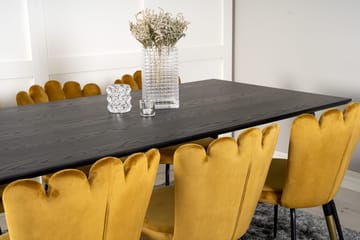 Dipp Matbord 180 cm med 6 Limhamn Stol Sammet - Möbler - Matplats - Matgrupp & matbord med stolar