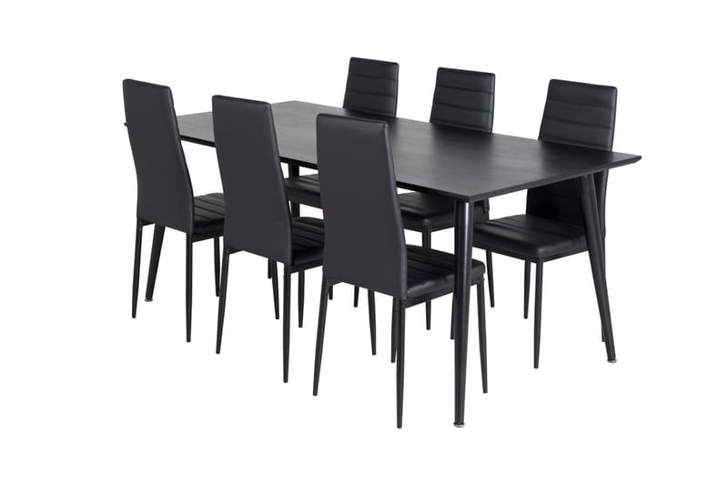 Dipp Matbord 180 cm med 6 Slim Matstol - Möbler - Matplats - Matgrupp & matbord med stolar