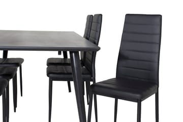 Dipp Matbord 180 cm med 6 Slim Matstol - Möbler - Matplats - Matgrupp & matbord med stolar