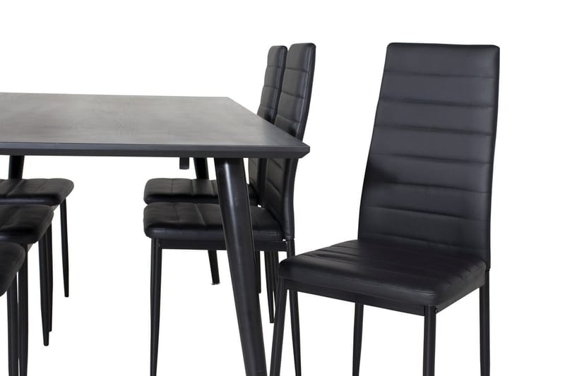 Dipp Matbord 180 cm med 6 Slim Matstol - Möbler - Matplats - Matgrupp & matbord med stolar